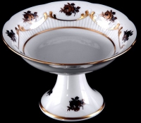 Салатник Bavarian Porcelain Венеция Роза голубая 13см на ножке 53000