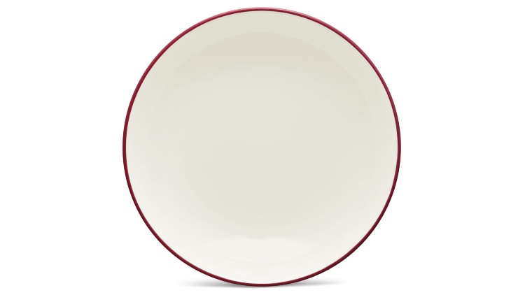 Тарелка закусочная Noritake Цветная волна (малиновый) 21см