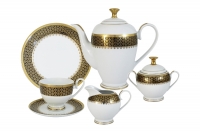Чайный сервиз Midori Чёрное золото на 6 персон (23 предмета)