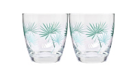 Набор стаканов для воды Krosno Пальмовые листья 370мл, 2шт