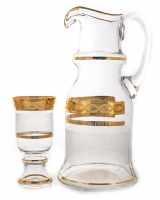Набор для воды Union Glass Декор 6011 - Сетка Королевский на 6 персон (7 предметов)