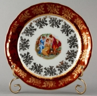 Набор тарелок Bavarian Porcelain Мадонна красная 19см 6шт