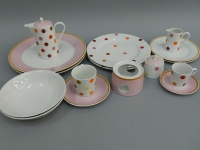 Чайно-столовый сервиз в горошек Leander Елизавета 291A на 2 персоны (20 предметов)