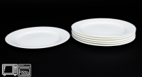 Набор обеденных (подстановочных) тарелок Rulanda Белый 25см 6шт