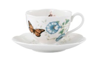 Чайная пара Lenox Бабочки на лугу Бабочка Монарх 240мл