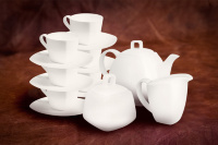 Чайный сервиз с квадратными тарелками АККУ Квадрат на 6 персон (15 предметов)