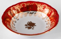 Набор салатников Bavarian Porcelain Роза красная 16см 6шт 54205