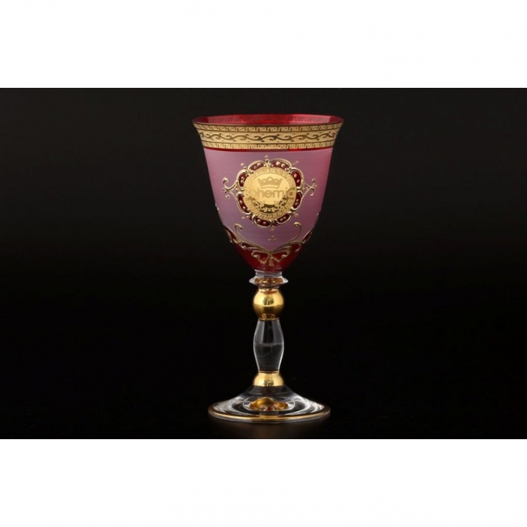 Набор бокалов для вина Bohemia Версаче Богемия Грация 240мл 6шт (красный)