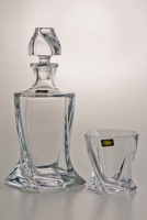Набор стаканов Crystalite Bohemia Квадро прозрачный на 6 персон (7 предметов)