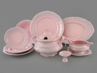 Сервиз столовый Leander Соната 3002 на 6 персон (25 предметов) розовый