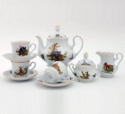 Чайный сервиз Leander - Мэри-Энн, декор 0363 (Охота) на 6 персон (15 предметов) 31906