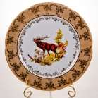 Набор тарелок Bavarian Porcelain Мария - Охота медовая 27см 6шт