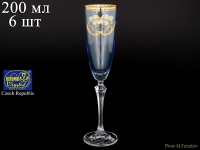 Набор фужеров для шампанского Crystalex Exclusive V0024 200мл 6шт