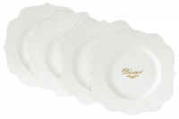 Набор десертных тарелок R2S Белое кружево 20см 4шт