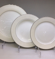 Набор тарелок Japonica Серый шелк на 6 персон (18 предметов) PL-8008PLem-2