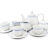 Чайный сервиз Leander - HYGGELINE, декор 327B Голубые узоры на 4 персоны (11 предметов)