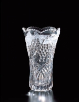 Ваза для цветов Soga Glass Грин Гарден матовая 24см