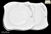 Набор тарелок Lenardi серия Givenchi Platinum 2шт 18см 108-194