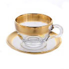 Набор для чая Union Glass Золотая дорожка на 6 персон (12 предметов)