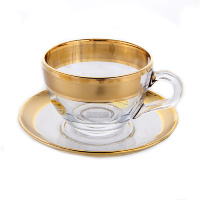 Набор для чая Union Glass Золотая дорожка на 6 персон (12 предметов)