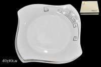 Блюдо Lenardi серия Givenchi Platinum 40см 108-014
