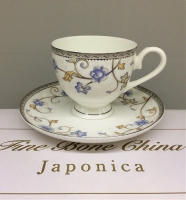 Набор чайных пар с цветами Japonica Грация на 6 персон (12 предметов) JDYSQH-5