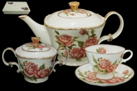 Сервиз чайный Lenardi серия Три розы 16 предметов 6 персон 62412
