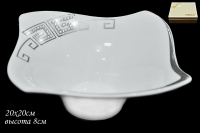 Салатник Lenardi серия Givenchi Platinum 20х20см 108-038