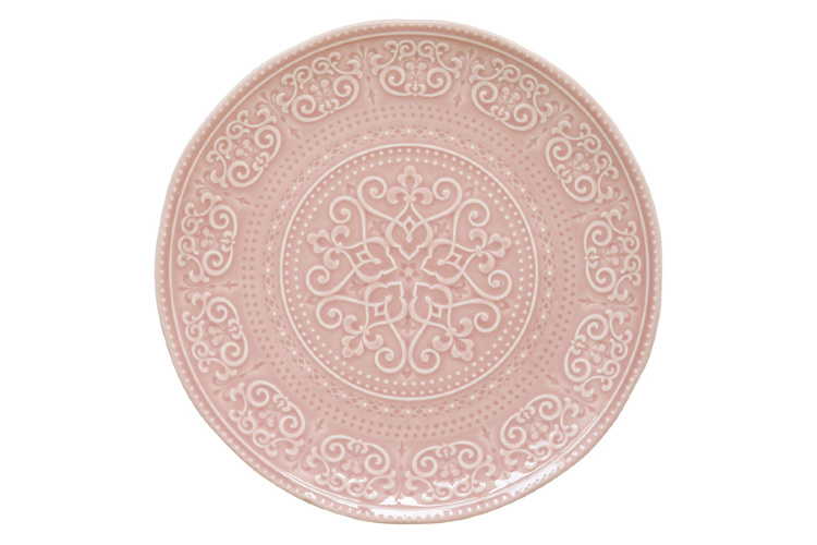 Тарелка обеденная R2S Abitare розовый 26,5см