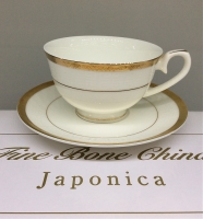 Набор чайных пар Japonica Золото на 6 персон (12 предметов) EMGD-1103 WHEM-5
