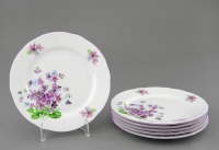 Набор тарелок с цветами Leander Мэри-Энн 2391 19см 6шт