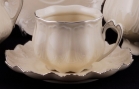 Чашка Leander с блюдцем 0,2л Виктория слоновая кость 32015