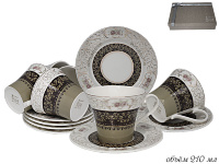 Набор чайных пар Lenardi на 6 персон (12 предметов) 181-016