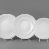 Набор тарелок для сервировки стола Leander Соната 3001 на 6 персон 18 (предметов) белый