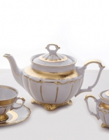 Чайник Bavarian Porcelain Лента золотая матовая 2