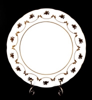 Набор тарелок Bavarian Porcelain Венеция Роза голубая 24см 6шт 54418