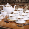 Чайный сервиз АККУ Золотая веточка на 6 персон (15 предметов)
