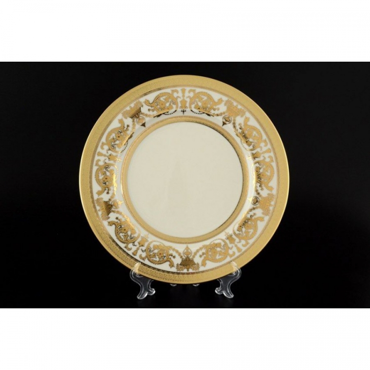 Набор тарелок Falkenporzellan Constanza Cream Imperial Gold 27см 6шт