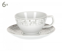 Набор чайных пар Royal Porcelain Бахаус на 6 персон (12 предметов)