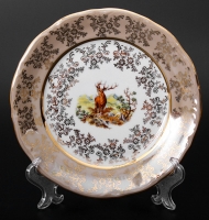 Набор тарелок Bavarian Porcelain Охота медовая 17см 6шт