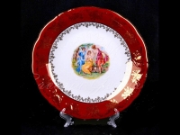 Блюдо Bavarian Porcelain Мадонна красная 30см