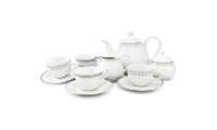 Чайно-столовый сервиз Leander - HYGGELINE, декор 327C Серые узоры на 4 персон (20 предметов)