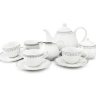 Чайно-столовый сервиз Leander - HYGGELINE, декор 327C Серые узоры на 4 персон (20 предметов)