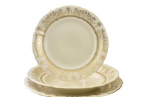 Набор тарелок для сервировки стола Leander Соната 1373 на 6 персон 18 (предметов) слоновая кость