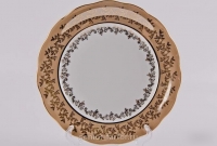 Набор тарелок Bavarian Porcelain Лист бежевый 24см 6шт 53523