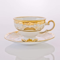 Набор для чая Weimar Porzellan Симфония Золотая на 6 персон (12 предметов) подарочный