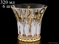 Набор стаканов для виски (рома) Crystalite Bohemia Веллингтон 320мл 6шт