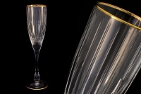 Набор бокалов для шампанского Same Пиза золото 150 мл 6 шт