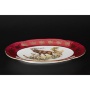 Блюдо Bavarian Porcelain Охота красная 39см овальное