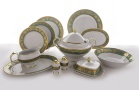 Сервиз столовый Bavarian Porcelain Александрия Бирюза/зол на 6 персон (25 предметов)